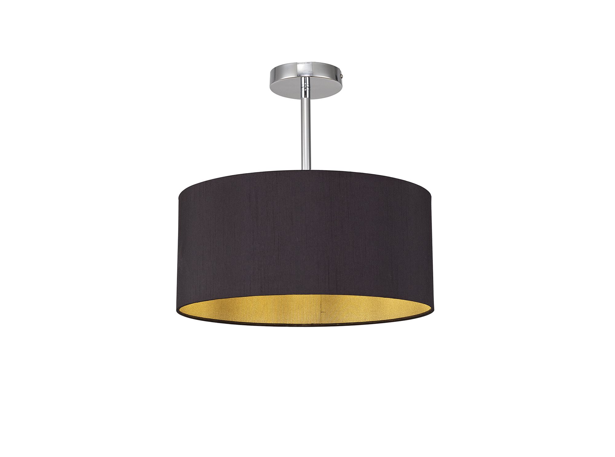 Baymont CH BL/GR Ceiling Lights Deco Semi Flush Fittings